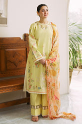 ZARA SHAH JAHAN - 3PC LAWN EMBROIDERED SHIRT WITH PRINTED DUPATTA AND TROUSER - HZG1576